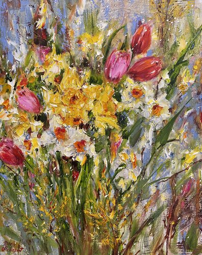 Spring Flowers von Diana Malivani, Malerei kaufen auf Singulart