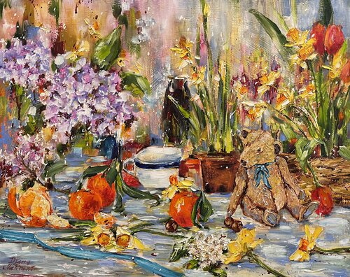 Spring Still Life by Diana Malivani, 회화 for Sale on Singulart