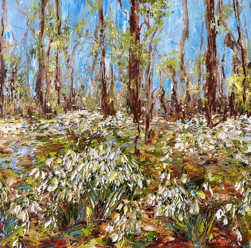 Snowdrops de Diana Malivani, Pintura a la venta en Singulart