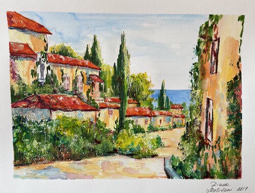 Cyprus. N5 van Diana Malivani, Tekening te koop op Singulart
