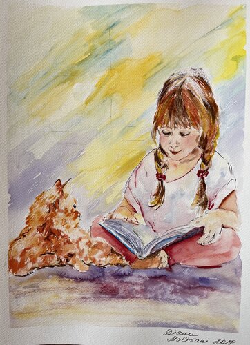 Fairy Tales for the Cat van Diana Malivani, Tekening te koop op Singulart