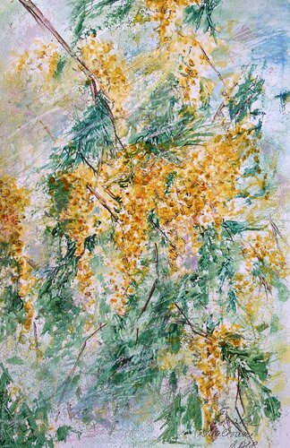 In the Garden. N4 van Diana Malivani, Tekening te koop op Singulart