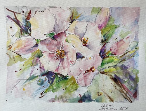 Spring Garden. N8 by Diana Malivani, Drawing for Sale on Singulart