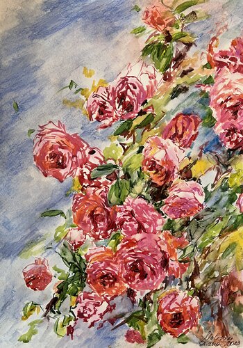 Roses par Diana Malivani, Dessin en vente sur Singulart