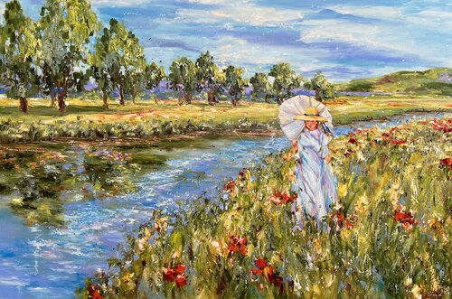 Une image bien-aimée, un songe velouté... by Diana Malivani, 회화 for Sale on Singulart