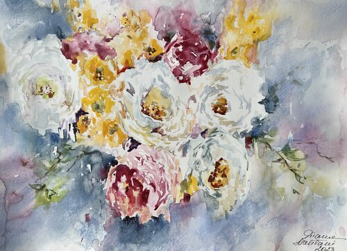 In a Summer Garden by Diana Malivani, Drawing for Sale on Singulart