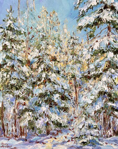 Snowbirds van Diana Malivani, Schilderij te koop op Singulart