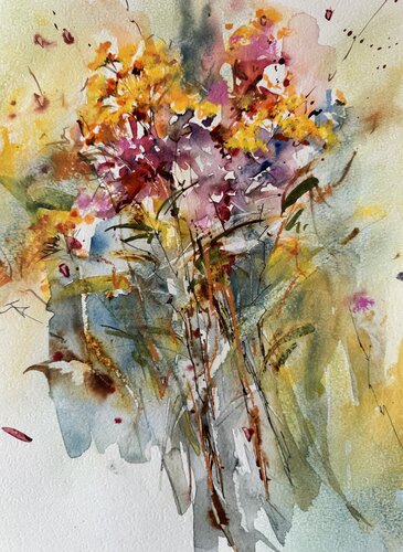 Summer Evening by Diana Malivani, Drawing for Sale on Singulart