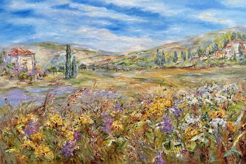 La Provence en fleur van Diana Malivani, Schilderij te koop op Singulart