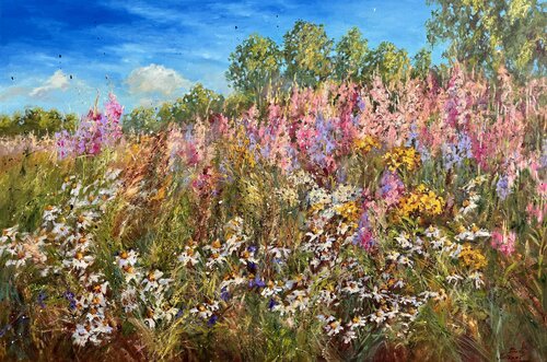 Summer Meadow van Diana Malivani, Schilderij te koop op Singulart