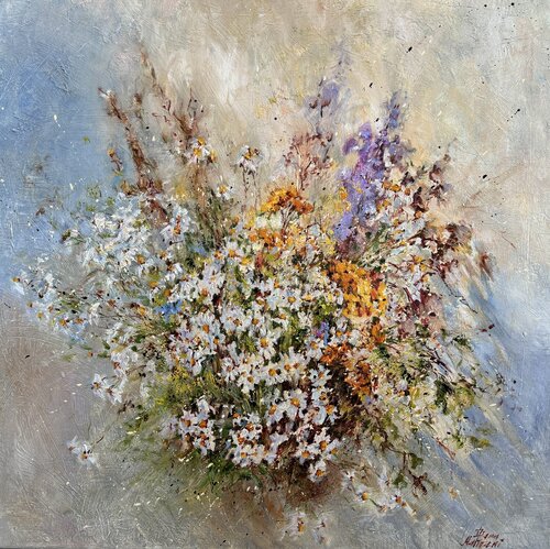 Summer Bouquet van Diana Malivani, Schilderij te koop op Singulart
