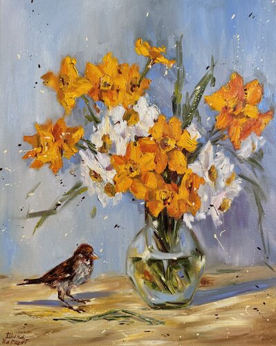 Jonquils von Diana Malivani, Malerei kaufen auf Singulart