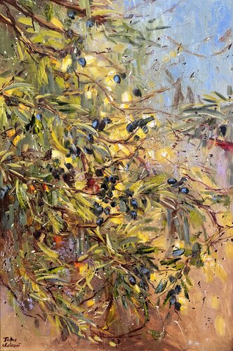 Olive Branches by Diana Malivani, 회화 for Sale on Singulart