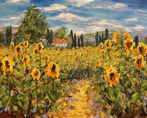 Sunflowers di Diana Malivani, Pittura in vendita su Singulart