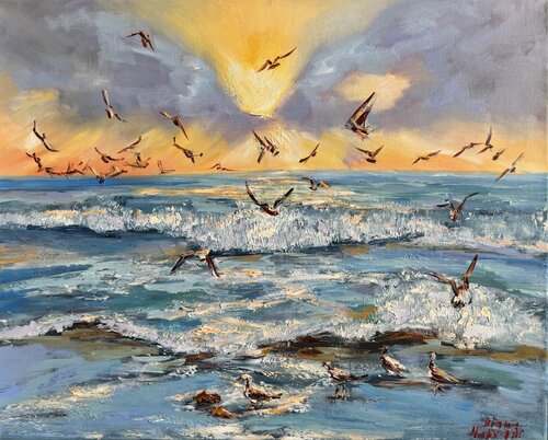 At Sunset von Diana Malivani, Malerei kaufen auf Singulart