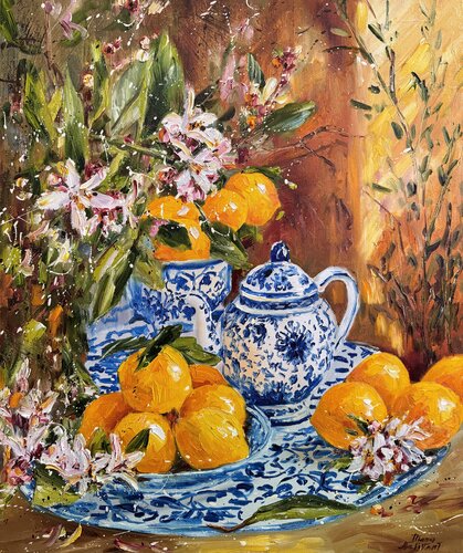 Natura Morta con Limoni van Diana Malivani, Schilderij te koop op Singulart