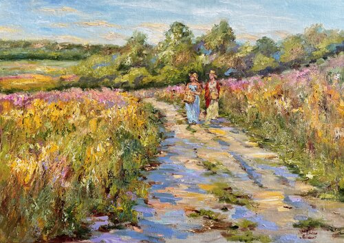 Passeggiata estiva van Diana Malivani, Schilderij te koop op Singulart