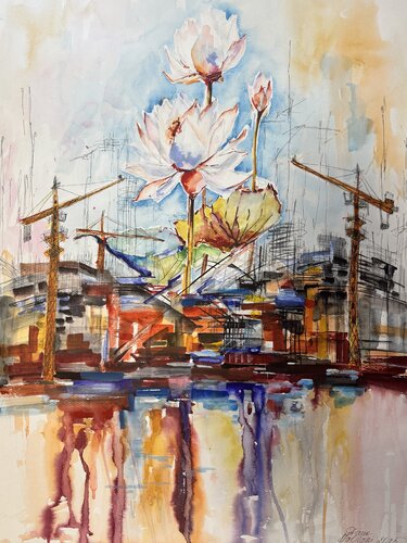 The Stone Flower van Diana Malivani, Tekening te koop op Singulart