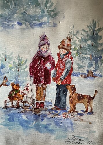 Snowflakes von Diana Malivani, Zeichnungen kaufen auf Singulart