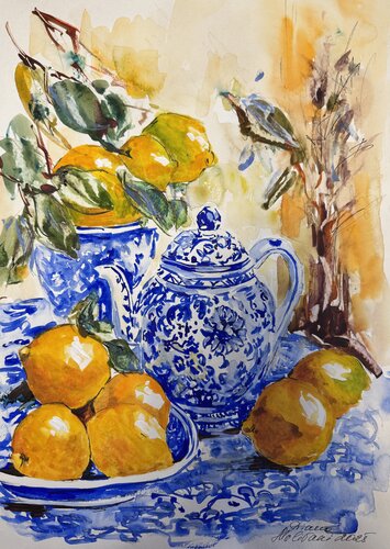 Tea Time by Diana Malivani, 소묘 for Sale on Singulart