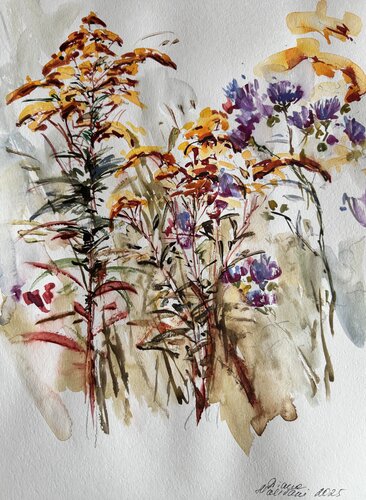 Summer Flowers. N 1 by Diana Malivani, Drawing for Sale on Singulart