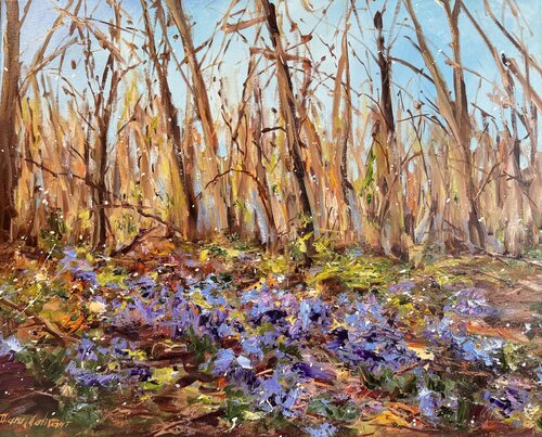 Forest Violets di Diana Malivani, Pittura in vendita su Singulart