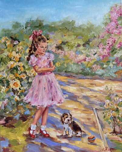 In the Park by Diana Malivani, Painting for Sale on Singulart