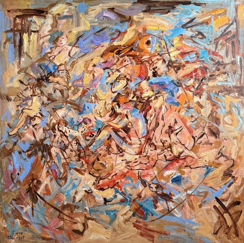 Les amants di Diana Malivani, Pittura in vendita su Singulart