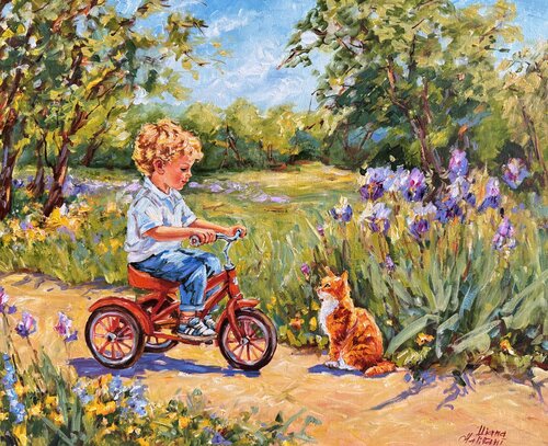 Le chat roux di Diana Malivani, Pittura in vendita su Singulart