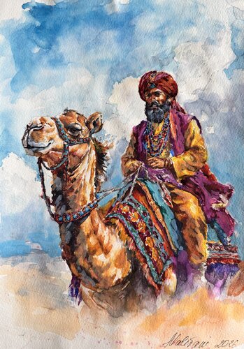 Sous le soleil brûlant by Diana Malivani, 소묘 for Sale on Singulart