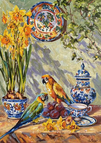 Spring Still Life by Diana Malivani, Painting for Sale on Singulart