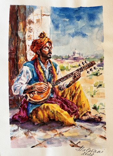The Musician von Diana Malivani, Zeichnungen kaufen auf Singulart