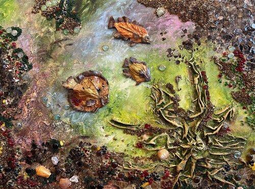 The Sea. Collage di Diana Malivani, Altri media in vendita su Singulart
