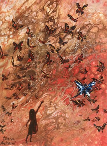 She Who Aspires di Diana Malivani, Pittura in vendita su Singulart