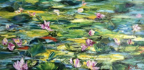 Find the Frogs ! di Diana Malivani, Pittura in vendita su Singulart