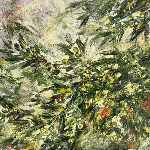 Green Olives di Diana Malivani, Pittura in vendita su Singulart
