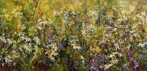 Summer Flowers van Diana Malivani, Schilderij te koop op Singulart