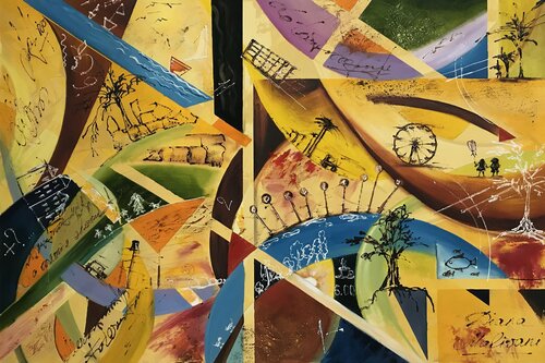 In the City di Diana Malivani, Pittura in vendita su Singulart