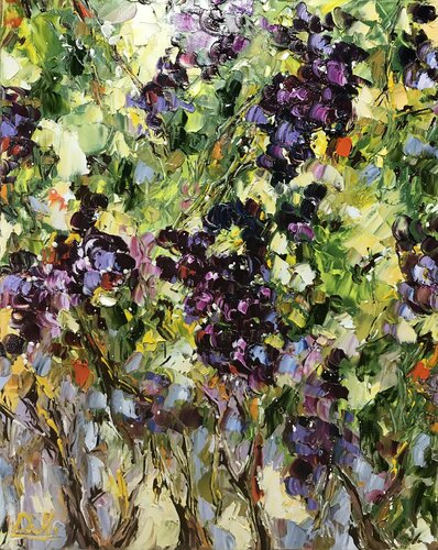 Grapes di Diana Malivani, Pittura in vendita su Singulart