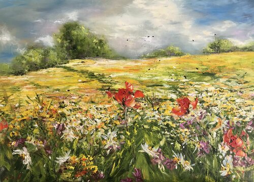 Summer Evening di Diana Malivani, Pittura in vendita su Singulart