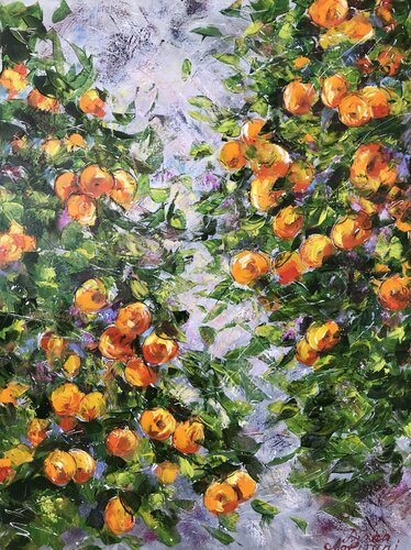 Mandarin Trees van Diana Malivani, Schilderij te koop op Singulart