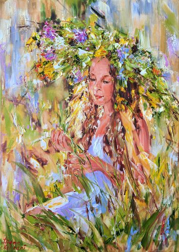 Souvenirs de l'été di Diana Malivani, Pittura in vendita su Singulart