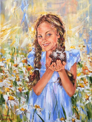 Petit hérisson van Diana Malivani, Schilderij te koop op Singulart