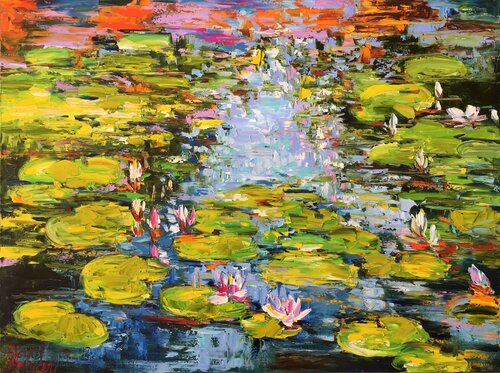 Summer Pond di Diana Malivani, Pittura in vendita su Singulart