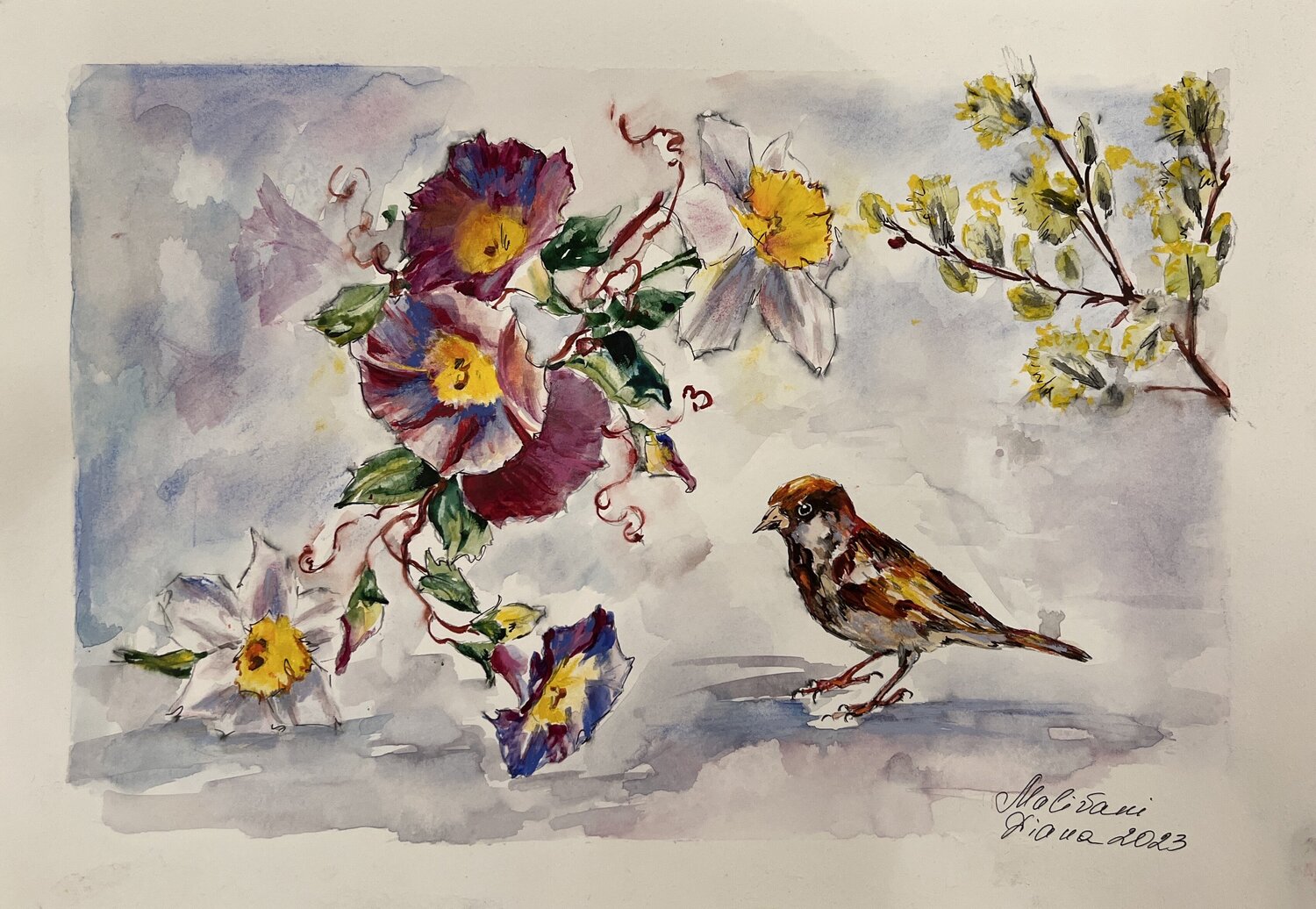 Le printemps. Étude Diana Malivani