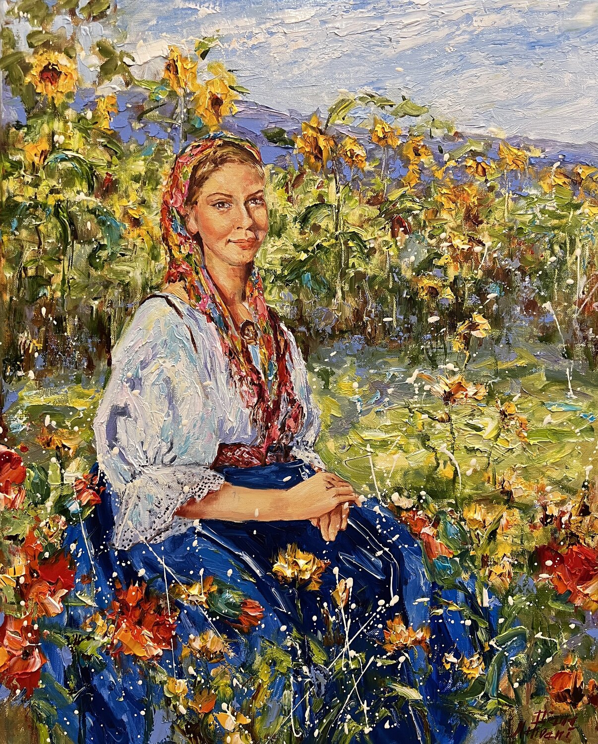 Au milieu des fleurs Diana Malivani