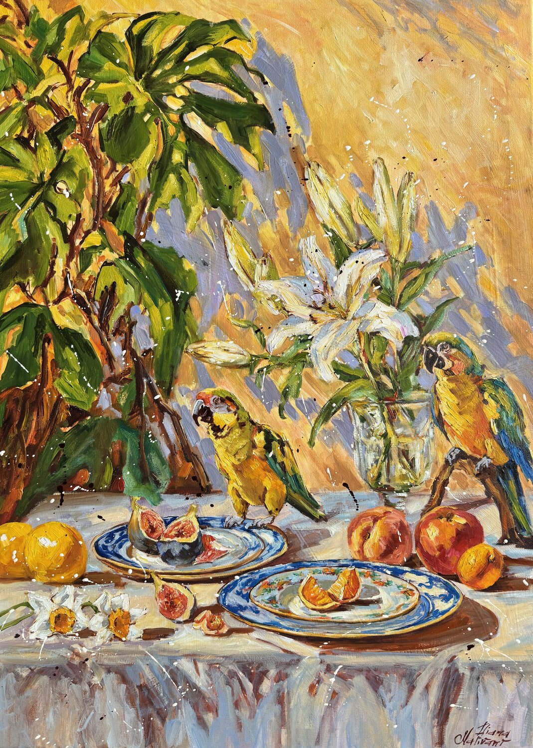 Still Life with Parrots Diana Malivani