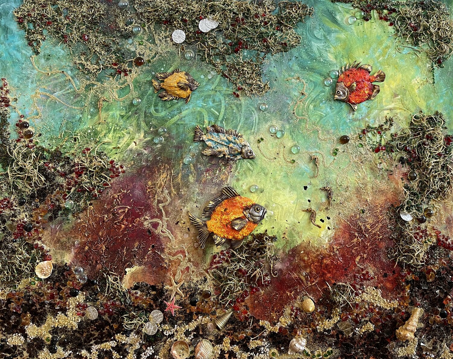 Sea Landscape. Collage Diana Malivani