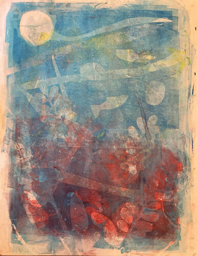 "Moonlight Swim" von Richard Reitz Smith, Druck kaufen auf Singulart
