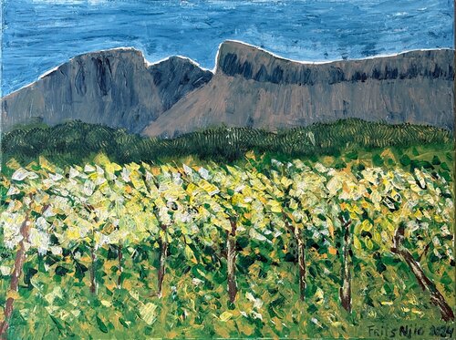 Le Pic du Vin van Frits Njio, Schilderij te koop op Singulart